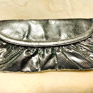 Super Cute Big Silver Clutch